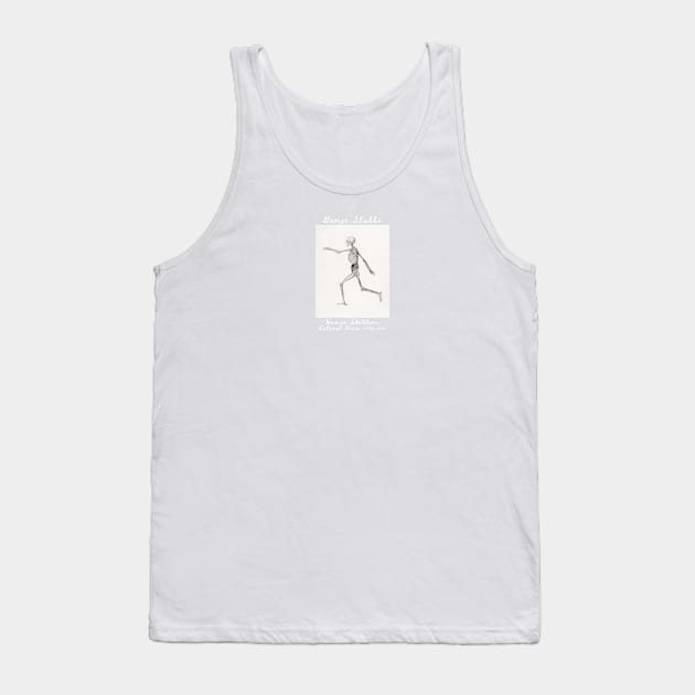 Human Skeleton, Lateral View, George Stubbs Tank Top by theartdisclosure